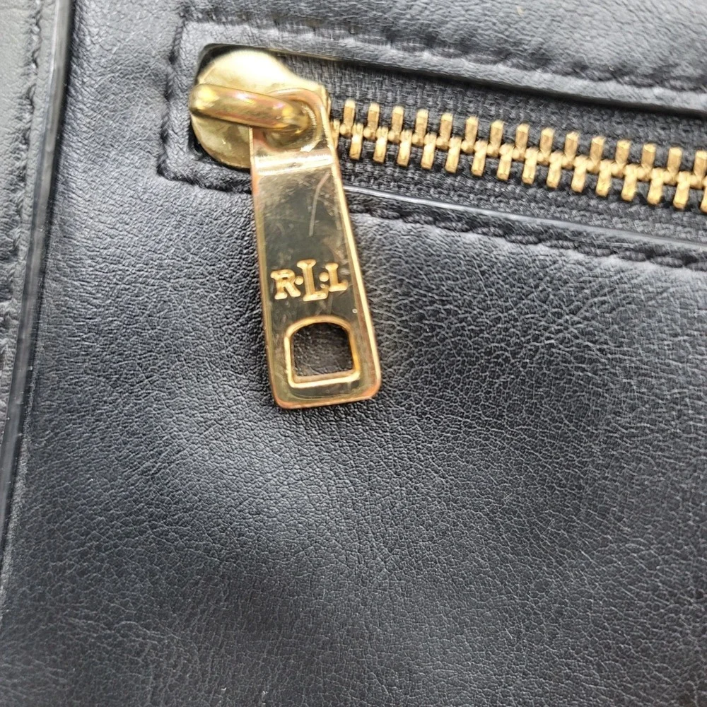 Lauren Ralph Lauren black leather
